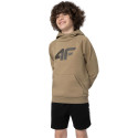 Bluza dla chłopca 4F beż 4FJSS23TSWSM220 83S 122cm