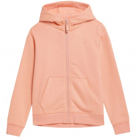Bluza dla dziewczynki 4F pudrowy koral 4FJSS23TSWSF216 65S 158cm