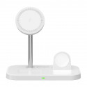 Tech-protect wireless charger QI15W A22 3in1 Magnetic MagSafe, white (opened package)