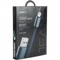 Omega cable microUSB Jeans 1m, blue (44200) (opened package)