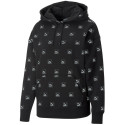Bluza damska Puma Brand Love AOP Hoodie FL czarna 535706 01 S