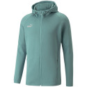 Bluza męska Puma teamFINAL Casuals Hooded Jkt zielona 657383 34 M