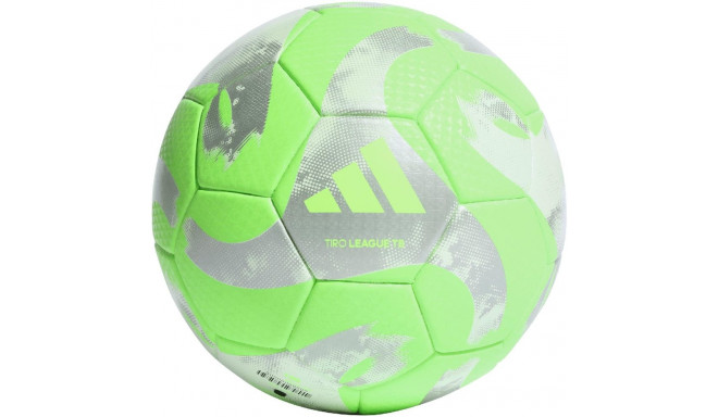 Piłka nożna adidas Tiro League Thermally Bonded zielono-szara HZ1296 5