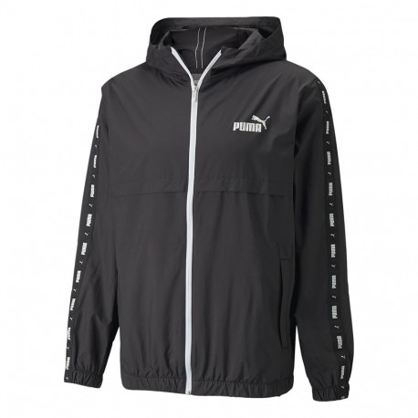 Puma meeste tuulejope ESS+TAPE Windbreaker 847477 01 S, must