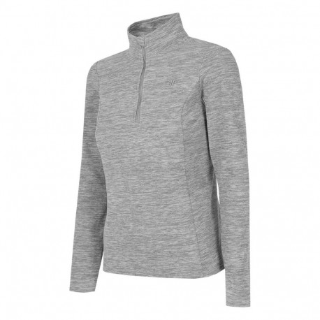 Bluza damska polarowa 4F chłodny jasny szary melanż H4Z22 BIDP010 27M L