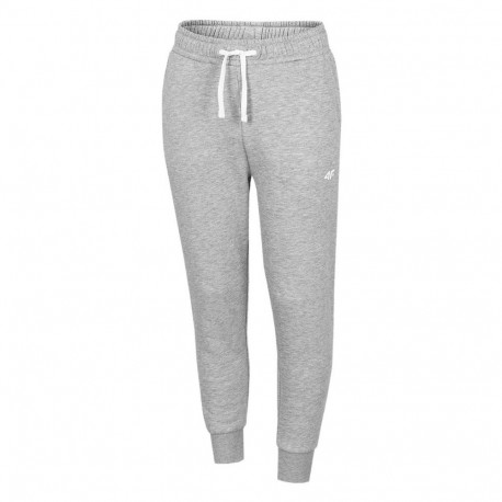 Spodnie dla dziewczynki 4F szary melanż HJZ22 JSPDD001 25M 128cm