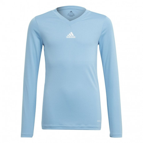 Koszulka dla dzieci adidas Team Base Tee błękitna GN7512 152cm
