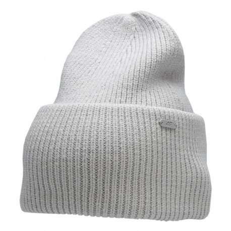 Czapka damska 4F chłodny jasny szary melanż H4Z22 CAD007 27M S