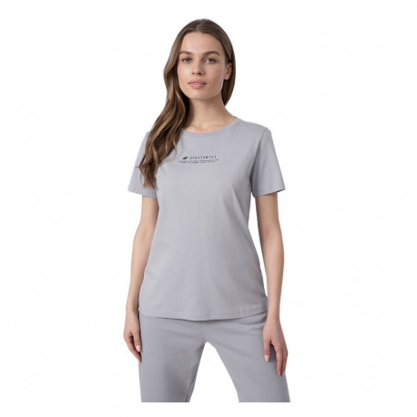 4F naiste t-särk H4Z22 TSD019 27S S, jahe helehall