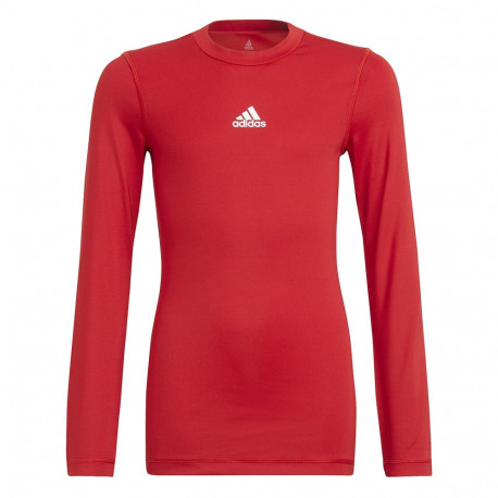 Koszulka dla dzieci adidas Youth Techfit Long Sleeve czerwona H23154 128cm