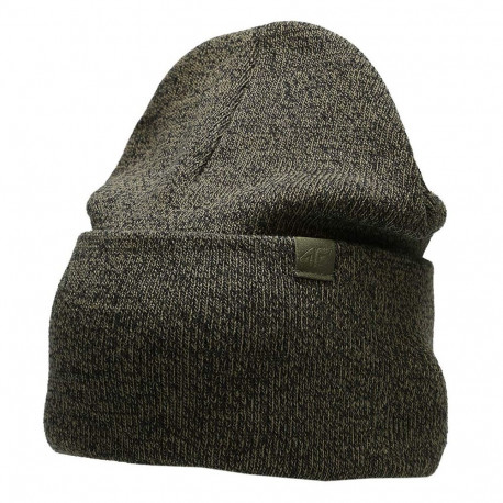 4F meeste müts H4Z22 CAM005 43M M, khaki melanž