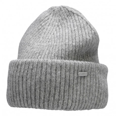 Czapka damska 4F chłodny jasny szary melanż H4Z22 CAD005 27M S