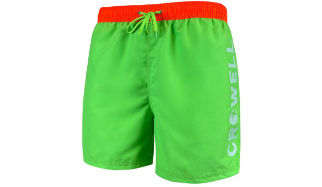 Szorty kąpielowe Crowell Fluo kol. 2 zielono-pomarańczowe neon S