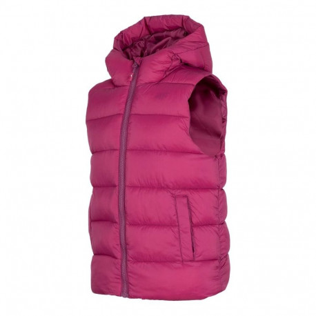 Kamizelka dla dziewczynki 4F ciemny róż HJZ22 JKUDP002 53S 158cm