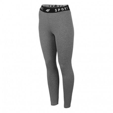 Legginsy funkcyjne damskie 4F średni szary melanż H4Z22 SPDF351 24M S
