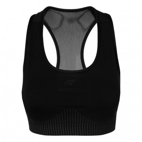 Stanik sportowy damski 4F głęboka czerń H4Z22 STAD011 20S XS