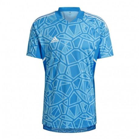 Koszulka męska adidas Condivo 22 Goalkeeper Jersey Short Sleeve niebieska HB1623 S