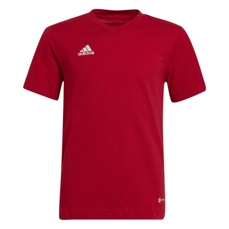 Koszulka dla dzieci adidas Entrada 22 Tee czerwona HC0446 128cm