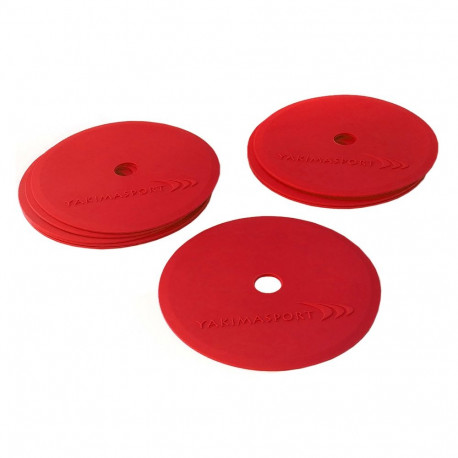 Zestaw znaczników pola Yakima Sport płaskie 10 szt. czerwone 100584