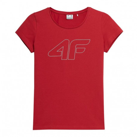 4F naiste t-särk H4L22 TSD353 62S XS, punane