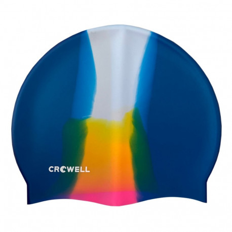 Crowell ujumismüts Multi Flame silikoonist, värviline kol.14