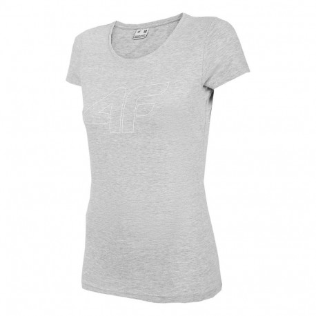 4F naiste särk H4L22 TSD353 27M L, jahe hele hall melanž