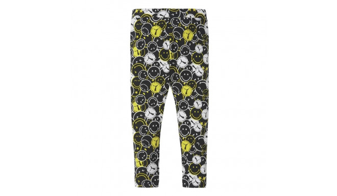 Legginsy dla dzieci Puma x Smiley World AOP czarne 846977 01 140