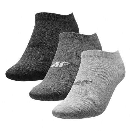 4F naiste sokid H4L22 SOD003 27M+25M+24M 39-42, jahe helehall melanž, hall melanž