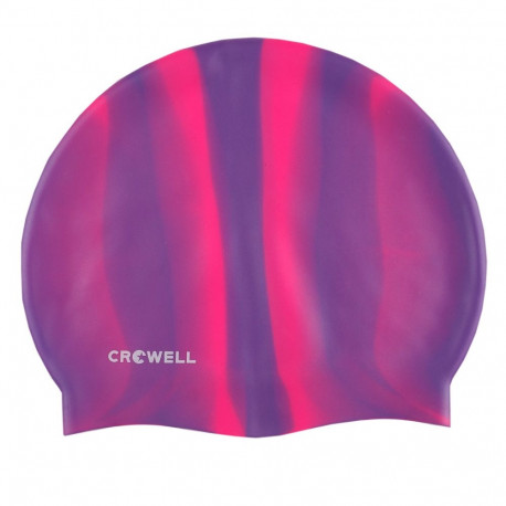 Czepek pływacki silikonowy Crowell Multi Flame fioletowo-różowy kol.05