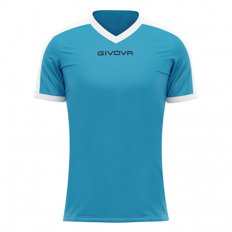 Koszulka Givova Revolution Interlock błękitno-biała MAC04 0503 3XS