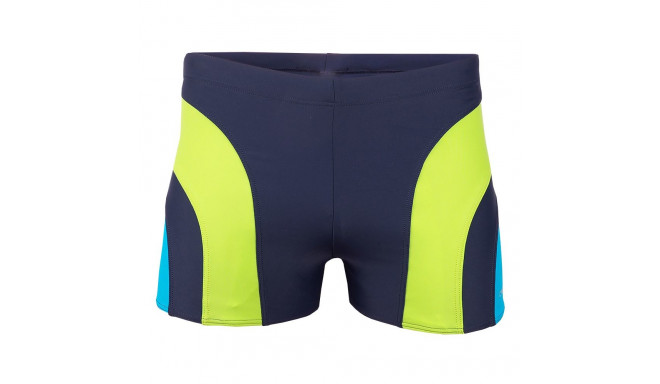 Kąpielówki męskie Crowell Sykes kol.02 granatowo-zielono-niebieskie  4XL