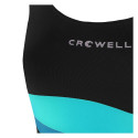 Kostium kąpielowy dla dziewczynki Crowell Swan kol.01 czarno-błękitno-niebieski 158cm