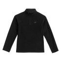 Bluza polarowa dla chłopca głęboka czerń HJZ21 JBIMP001B 20S 122/128cm