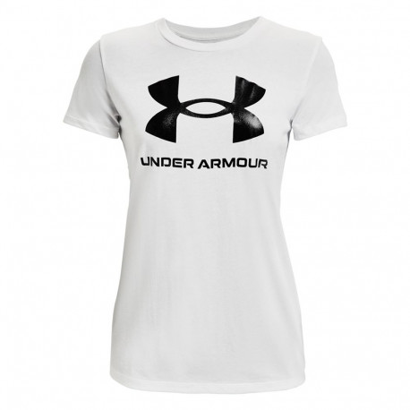 Koszulka damska Under Armour Live Sportstyle Graphic biała SSC 1356305 102 L