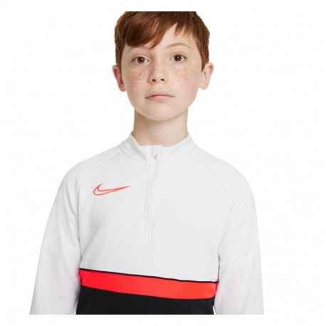 Bluza dla dzieci Nike DF Academy 21 Drill Top czarno-biało-czerwona CW6112 016 XS