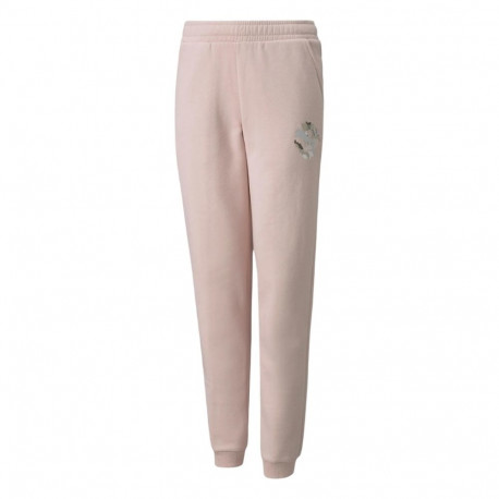 Spodnie dla dzieci Puma Alpha Sweatpants FL różowe 589235 36 128cm