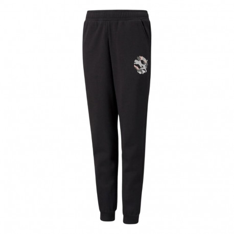 Spodnie dla dzieci Puma Alpha Sweatpants FL czarne 589235 01 116cm