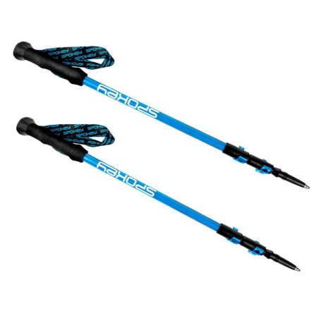 Kijki trekkingowe Spokey Carbon niebiesko-czarne 927900