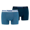 Bokserki męskie Puma Placed Logo Boxer 2P denim 906519 05 S