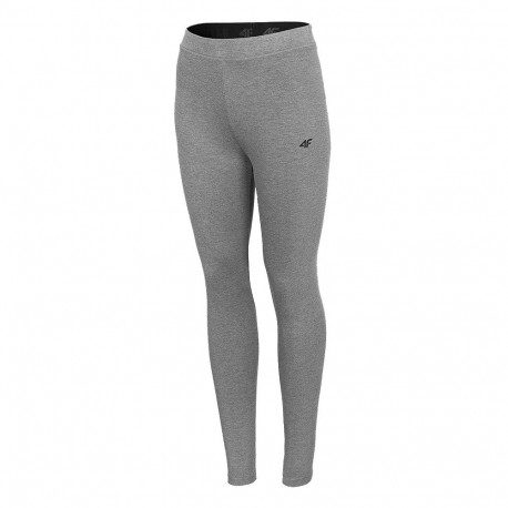 Legginsy damskie 4F średni szary melanż H4L21 LEG010 24M S