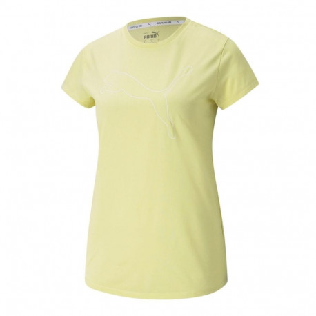 Puma naiste t-särk RTG Heather Logo Tee 586455 40 XS, kollane