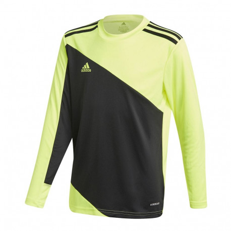 Bluza bramkarska dla dzieci adidas Squadra 21 Goalkeeper Jersey Youth czarno-limonkowa GN5794 116cm