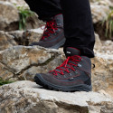 Buty trekkingowe Alpinus Brahmatal High Active grafitowo-czerwone GR43321 45