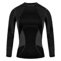 Bluza termoaktywna damska Alpinus Active Base Layer czarno-szara GT43180 L