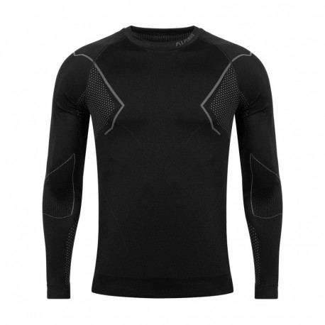 Bluza termoaktywna męska Alpinus Active Base Layer czarno-szara GT43189 L