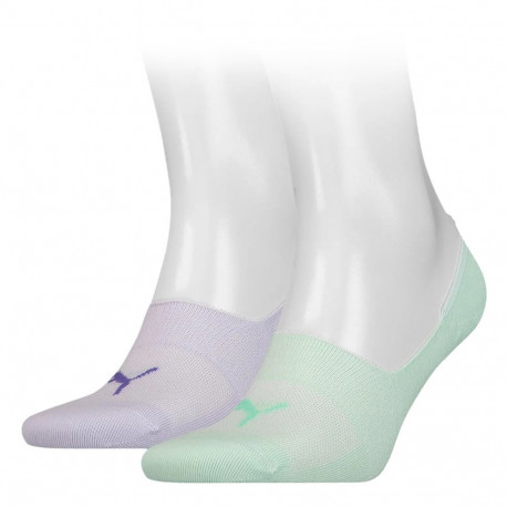 Skarpety Puma Footie 2 pary miętowe, fioletowe 906245 41 43-46