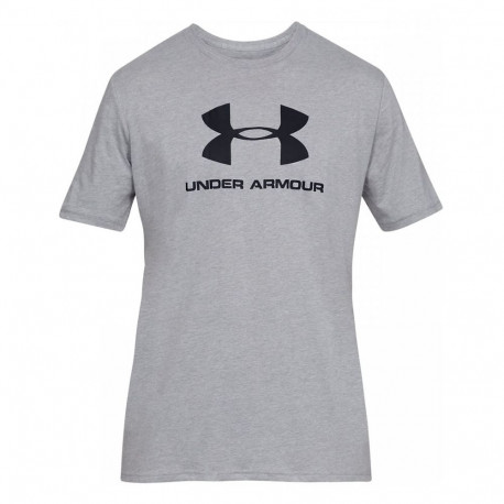 Koszulka męska Under Armour Sportstyle Logo SS szara 1329590 036 M
