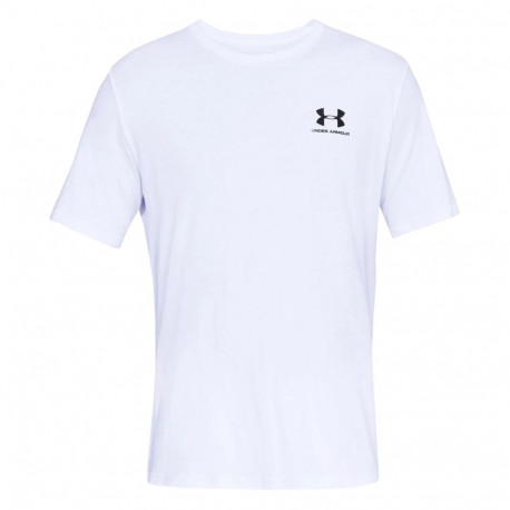 Koszulka męska Under Armour Sportstyle Left Chest SS biała 1326799 100 L