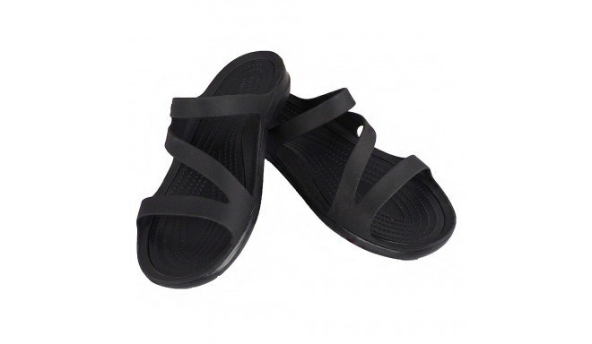 Klapki damskie Crocs Swiftwater Sandal W czarne 203998 060 36-37