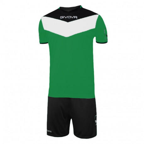 Komplet Givova Kit Campo zielono-czarny KITC53 1310   3XS